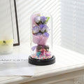 Romantic Rose Soap Bouquet Night Light – Glass Dome Display